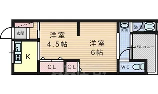カトレアハイツ【2階】の間取り