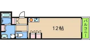 ルシエル難波【2階】の間取り