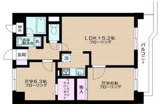 クレスト王子I【5階】の間取り