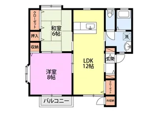 グレイスコートシマダA【1階】の間取り