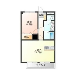 ベリエ京町【3階】の間取り
