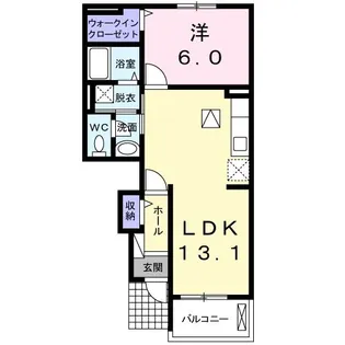 アークス川手 B【1階】の間取り