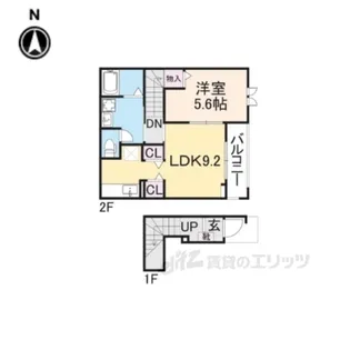 アザレアツインズ【2階】の間取り