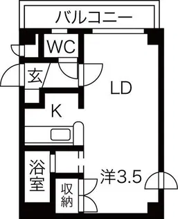 ルーセント24【1階】の間取り