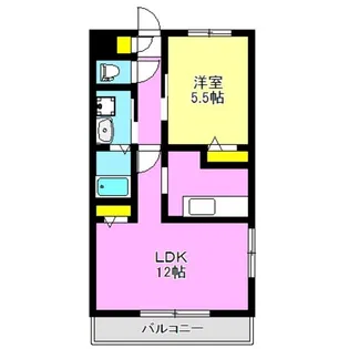 ワンズハウス【3階】の間取り