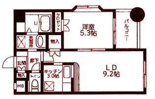 エスポワール【3階】の間取り