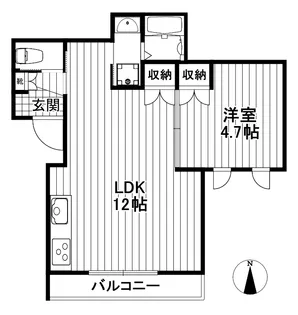 ルミエール酒井【2階】の間取り
