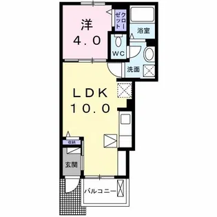 エスペランス α II【1階】の間取り