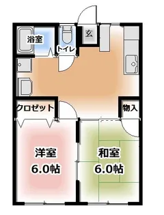 パレス藤【1階】の間取り