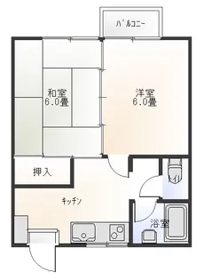 メゾンユートピア【1階】の間取り