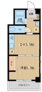 東京都渋谷区松濤1【マンション】の間取り