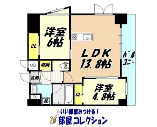 ベルコモンズ【5階】の間取り