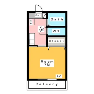サンライフトミー【2階】の間取り