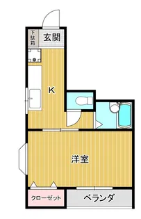 シティーハイツ振興【3階】の間取り