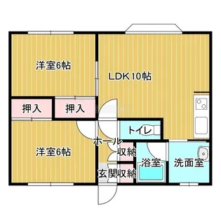 コーポアウル【2階】の間取り