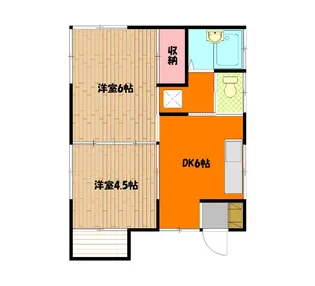 貫井コーポ【2階】の間取り