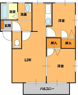 グリーンコート【1階】の間取り
