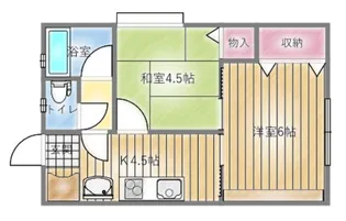 クラウンコート【2階】の間取り