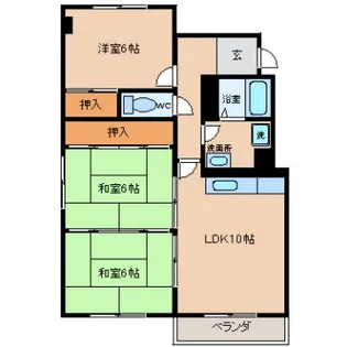 フジハイツ【1階】の間取り