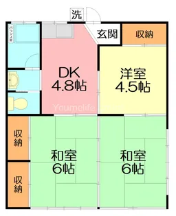 クィーンハイツ【1階】の間取り