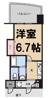 Luxeドーム前II【5階】の間取り