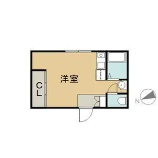 スタジオシスター【2階】の間取り