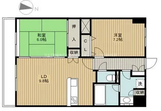 トゥールドゥソレイユ【4階】の間取り