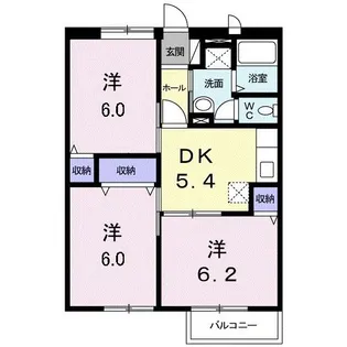 ピュアパレス【1階】の間取り