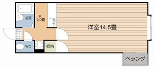 JAウイング唐湊【1階】の間取り