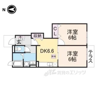 グレイスレジデンスABC【1階】の間取り