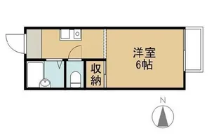 岡山県倉敷市中庄【アパート】の間取り