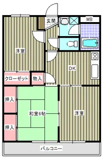 ラフェスタ深谷【3階】の間取り