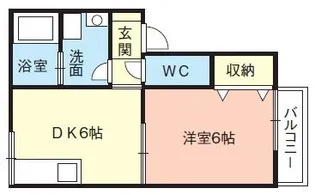 プレジール湯川【2階】の間取り