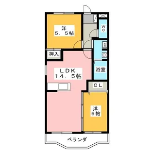 サンメイプル徳倉【3階】の間取り
