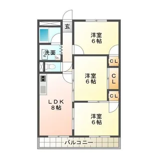 3LDKの間取り画像