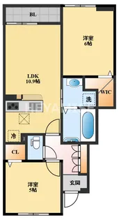 コンフィーエIII【1階】の間取り