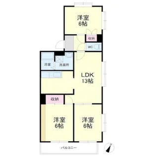 静岡県浜松市中央区鴨江3【マンション】の間取り