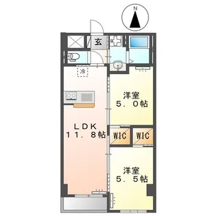 神奈川県大和市渋谷5【マンション】の間取り
