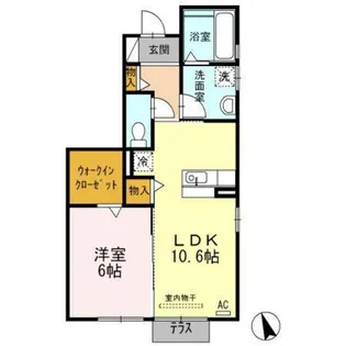 D-roomアッシュ【1階】の間取り