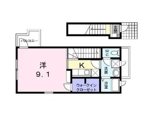 リトル・ミュー【2階】の間取り