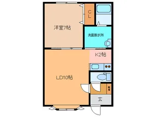 CASA LUNA【1階】の間取り