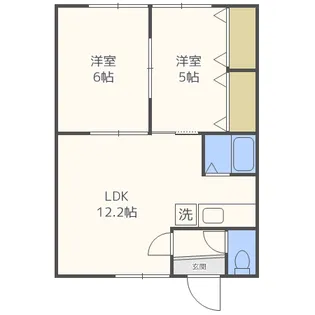みどりマンション【1階】の間取り