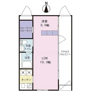 グランドサイプレス氷川参道【1階】の間取り