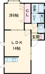 シェスタ美原【2階】の間取り