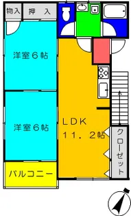 SEKI・BILL【2階】の間取り