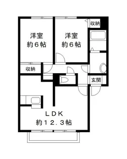 アルメリーナ II【2階】の間取り