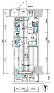 メインステージ千住中居町【5階】の間取り
