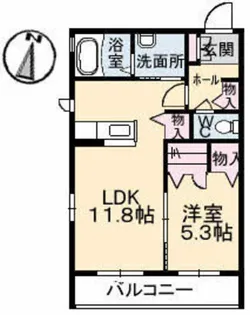 シャーメゾン東雲【2階】の間取り