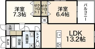 Cantata【1階】の間取り