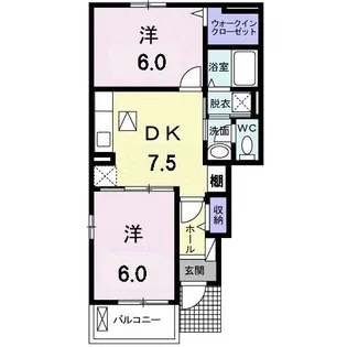 プリエ【1階】の間取り